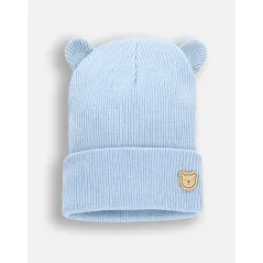 Błękitna Czapka Dla Niemowląt Z Uszkami 3–6 M Coccodrillo