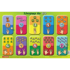 PODKŁADKA NA BIURKO LICZYMY OD 1 DO 10 - Demart