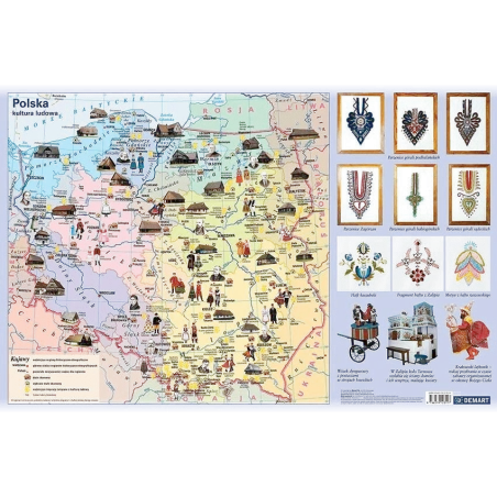 Podkładka Na Biurko Polska Kultura Ludowa 37 X 55 Cm