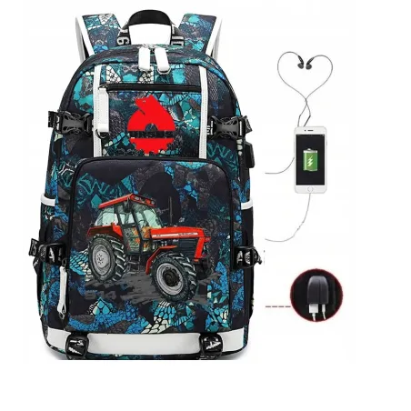 PLECAK TRAKTOR URSUS A4 Z DWOMA PRZEGRODAMI GNIAZDEM USB WODOODPORNY