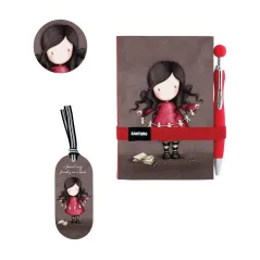 MIĘKKI NOTES Z DŁUGOPISEM GORJUSS 96 KARTEK SANTORO