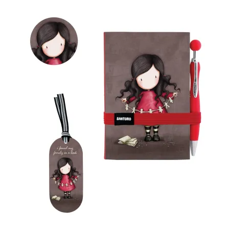 MIĘKKI NOTES Z DŁUGOPISEM GORJUSS 96 KARTEK SANTORO