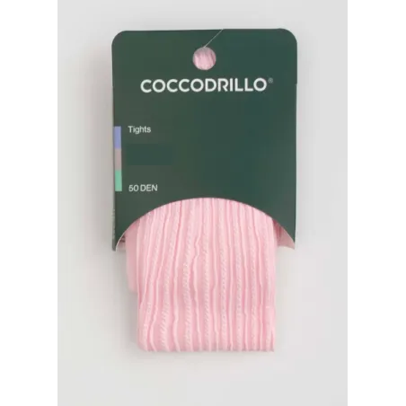 Rajstopy Dziewczęce Różowe 140/146 Cm Coccodrillo