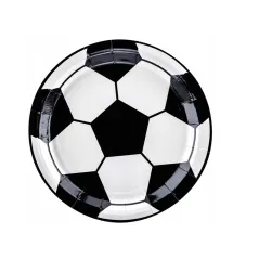 TALERZE PAPIEROWE PIŁKA NOŻNA 6 SZTUK