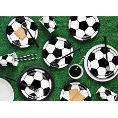 Talerze Papierowe Piłka Nożna 6 Sztuk