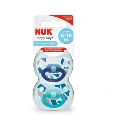 Smoczek Uspokajający Silikonowy 6-18 M 2 Sztuki