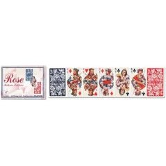 Zestaw Kart Rose Do Gry W Pasjansa Kwiatowy Motyw Piatnik 7+