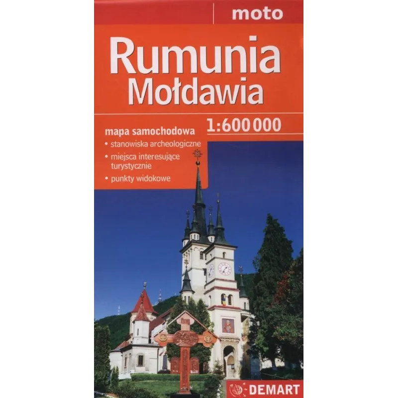 RUMUNIA MOŁDAWIA MAPA SAMOCHODOWA 1:600 000 - Demart