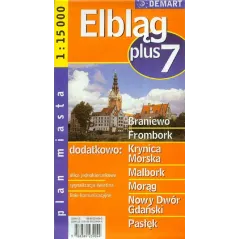 ELBLĄG +7 PLAN MIASTA 1 : 15 000 - Demart
