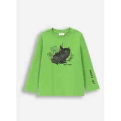 BLUZKA CHŁOPIĘCA NA DŁUGI RĘKAW ZIELONA 98CM COCCODRILL