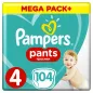 Pieluchomajtki Pampers Pants 104 Szt Rozmiar 4 Mega Pack  8-14 Kg