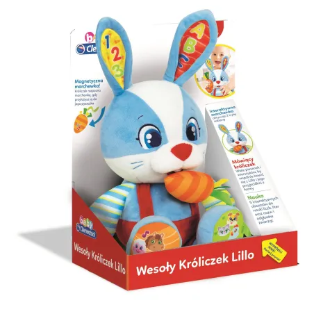 INTERAKTYWNY KRÓLICZEK LILLO CLEMENTONI NAUKA LITER I CYFR 10M+