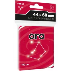 KOSZULKI NA KARTY MINI EUROPEAN PREMIUM 44X68 MM 100 SZTUK  REBEL