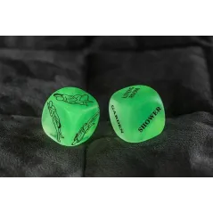 KOŚCI MIŁOŚCI ŚWIECĄCE W CIEMNOŚCI ZIELONE GRA DLA PAR 18+