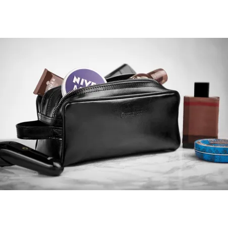 Czarna Skórzana Kosmetyczka Betlewski
