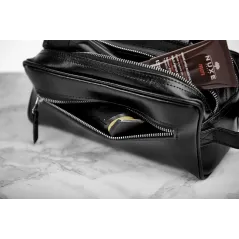 CZARNA SKÓRZANA KOSMETYCZKA BETLEWSKI