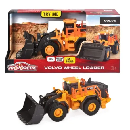 SPYCHACZ VOLVO 21 CM ŚWIATŁO I DŹWIĘK, ZABAWKA EDUKACYJNA MAJORETTE 3+