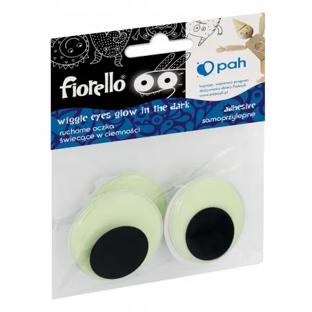 OCZKA SAMOPRZYLEPNE FLUO 40MM 4 SZTUKI FIORELLO