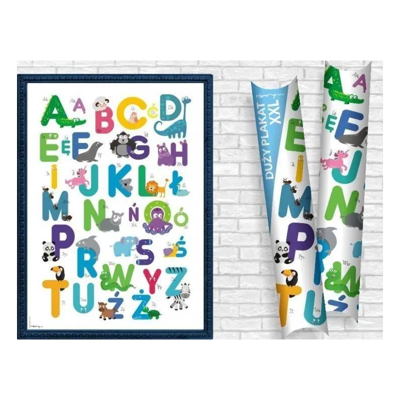 PLAKAT ŚCIENNY LITERKI B2