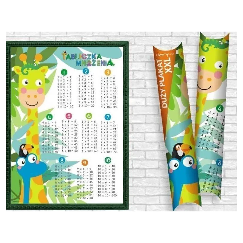 TABLICZKA MNOŻENIA PLAKAT B2