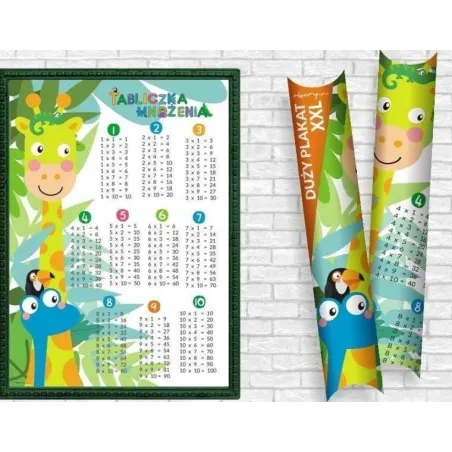 TABLICZKA MNOŻENIA PLAKAT B2