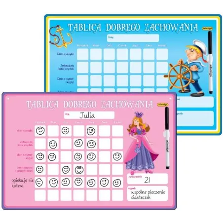 TABLICA DOBREGO ZACHOWANIA + MARKER