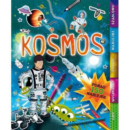 Kosmos. Wycinanki, Naklejki, Szablony, Gry