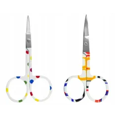 NOŻYCZKI KOSMETYCZNE DO PAZNOKCI STAL NIERDZEWNA KOLOROWE DONEGAL