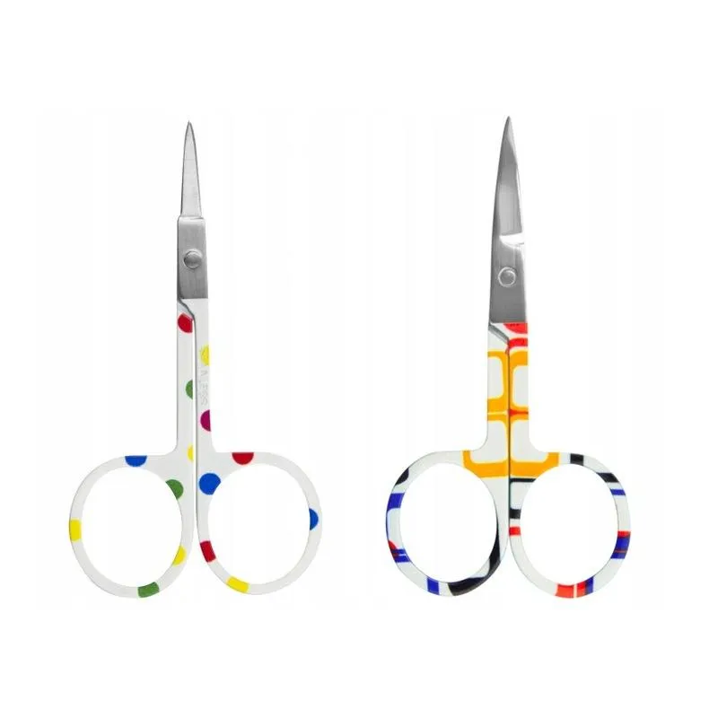 NOŻYCZKI KOSMETYCZNE DO PAZNOKCI STAL NIERDZEWNA KOLOROWE DONEGAL