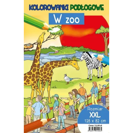 W ZOO. KOLOROWANKI PODŁOGOWE XXL
