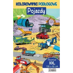 POJAZDY. KOLOROWANKI PODŁOGOWE XXL