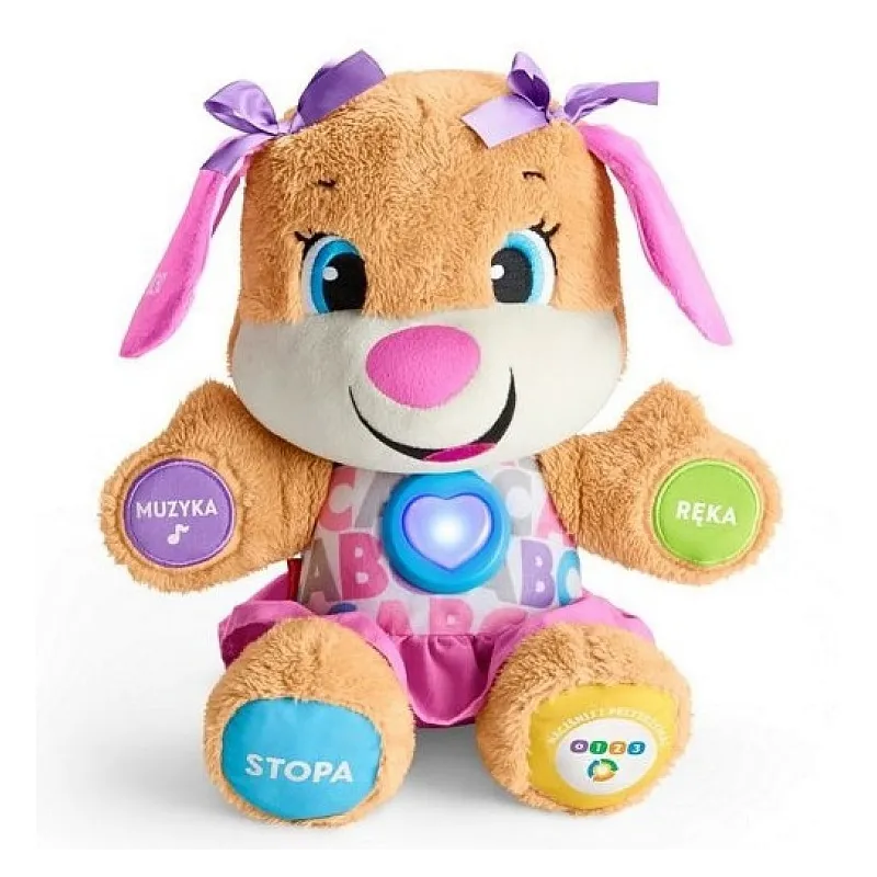 FISHER PRICE SIOSTRZYCZKA SZCZENIACZKA UCZ SIĘ I ŚMIEJ 6-36 MIES.