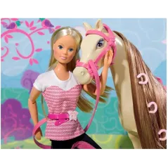 Lalka Steffi Z Koniem W Stroju Dżokejki 3+