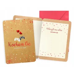 KARTKA WALENTYNKOWA GAMEPAD KOCHAM CIĘ ZGRANA PARA