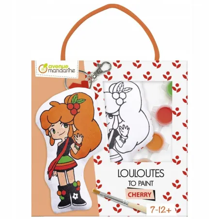 CHERRY FIGURKA Z MATERIAŁU DO POMALOWANIA DLA DZIECI ZESTAW KREATYWNY 3+