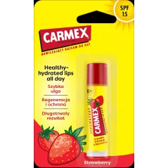 TRUSKAWKOWY BALSAM CARMEX SPF 15