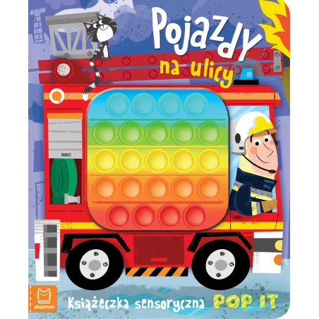 Pojazdy Na Ulicy. Książeczka Sensoryczna Pop It