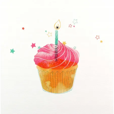 Karnet Swarovski Babeczka Elegancka Kartka Okolicznościowa