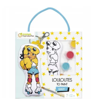 BRELOCZEK GIGY Z MATERIAŁU DO MALOWANIA ZESTAW KREATYWNY AVENUE MANDARINE 7+