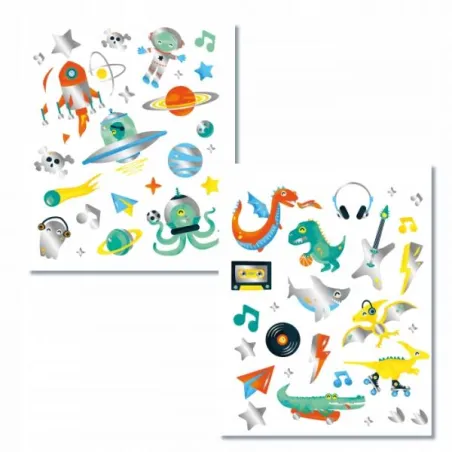 Metaliczne Tatuaże Dla Chłopca 50 Sztuk 3+