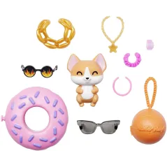 LALKA BARBIE FASHIONISTAS EXTRA SPORTOWY STYL Z CORGI 3+