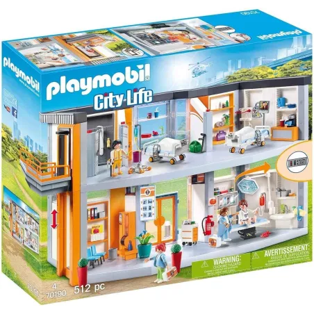 DUŻY SZPITAL Z WYPOSAŻENIEM 514 ELEMENTÓW PLAYMOBIL 70190 4+