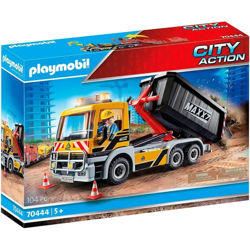 SAMOCHÓD CIĘŻAROWY Z WYMIENNYM NADWOZIEM PLAYMOBIL CITY ACTION 70444 5+