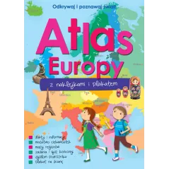 ATLAS EUROPY Z NAKLEJKAMI I PLAKATEM - Wilga