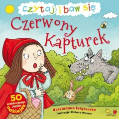 CZERWONY KAPTUREK. CZYTAJ I BAW SIĘ. KSIĄŻECZKA Z NAKLEJKAMI