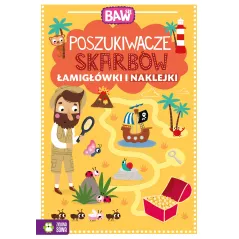 POSZUKIWACZE SKARBÓW ŁAMIGŁÓWKI I NAKLEJKI 4+ - Zielona Sowa