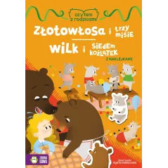 ZŁOTOWŁOSA I TRZY MISIE, WILK I SIEDEM KOŹLĄTEK Z NAKLEJKAMI 4+ - Zielona Sowa