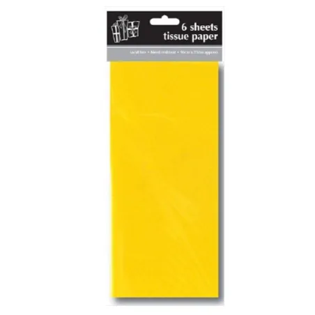 BIBUŁA ŻÓŁTA DEKORACYJNA W ARKUSZACH 50 X 70 CM CLAIREFONTAINE