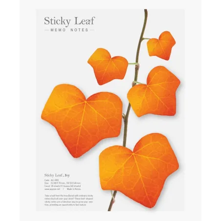 Samoprzylepne Karteczki Bluszcz Czerwony