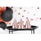 Czapeczki Urodzinowe Rose Gold Różowe Złoto 6 Sztuk Partydeco